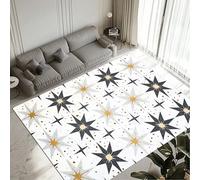Genérico Alfombras Salon Pequeña 50x80cm, Antideslizante Alfombra Salon Habitacion Pasillo Stars, Tapete Sala Quarto Impermeable Interior, Lavable Rug para Dormitorio Comedor Oficina 12-1126
