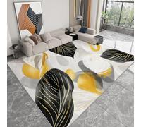 Genérico Alfombras Salon Textura De Hoja Minimalista 160 x 230 cm Alfombra de área Moqueta de Salón Modernas Antideslizante Pelo Corto y Lavables Crema, para Habitacion Comedor Dormitorio