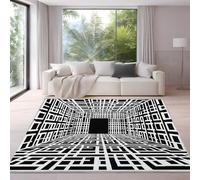 Genérico Alfombras ultrasuaves para Sala de Estar, 80 x 120 cm Minimalista Neón Juego Controlador Lavable a máquina, Colorido Alfombra Antideslizante de Pelo bajo para habitación de los