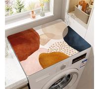 Genérico Alfombrilla Antideslizante para Lavadora Y Secadora,Secado RáPido Funda Protectora para Lavadora Y Secadora,Tapete Antipolvo para LavanderíA,Cocina,Hogar,Mesa,BañO,Rug (Geométrica,40 x50 cm)