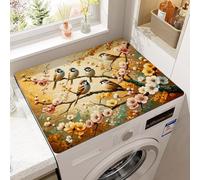 Genérico Alfombrilla Antideslizante para Lavadora Y Secadora,Secado RáPido Funda Protectora para Lavadora Y Secadora,Tapete Antipolvo para LavanderíA,Cocina,Hogar,Mesa,BañO,Rug (Pájaro,60 x50 cm)