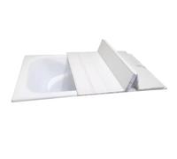 Genérico Alfombrilla de Ducha de Madera Antideslizante para bañera, Piscina, Grado Comercial, Impermeable, Plegable, Antipolvo, Aislante, 1,2 cm de Grosor, PVC, 80 x 165 cm, retener el