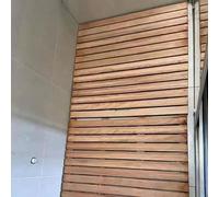 Genérico Alfombrilla de Ducha de Madera Antideslizante para bañera, Piscina, Uso Comercial, Impermeable, de Teca, de Secado rápido, cómoda, para Cocina, SPA, Uso Interior y Exterior, Resistente, vari