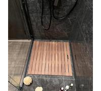 Genérico Alfombrilla de Ducha de Teca Natural, Alfombrilla de baño Antideslizante, Alfombrilla de SPA de Lujo, Alfombrilla de Madera de Varios tamaños para Ducha, Piscina y Jacuzzi, para us