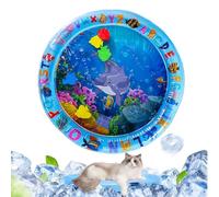 Genérico Alfombrilla De Juego con Agua para Gatos - Juguetes de Alfombrilla de Agua para Perros y Gatos | Hidrocama Sensorial Refrescante para Actividad De Mascotas En Casa Viaje Balcón Y Exterior