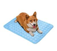 Generico Alfombrilla de refrigeración para mascotas, 19,69 x 15,75 pulgadas, para perros | Summer Dog Cool Mat Foldable | Reusable Pet Accessories | Breathable Cat Cool Bed for Summer Outdoor Sleeping