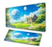 Generico Alfombrilla para ratón de anime, XXL game keyboard pad, large pad with anti slip rubber base - smooth surface - Office anime desktop mousepad - large computer mousepad (B, 80 × 40 cm)
