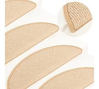 Genérico Alfombrillas para escaleras 15 Unidades 56x17x3 cm Crema Semicircular,Casa y jardín,Productos del hogar,Alfombrillas para escalones-149853