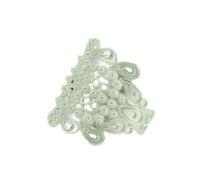 Generico Alianza sarda Campidanesa de plata 925, anillo de mujer de banda ancha trabajada abierta, 22 mm de ancho, ajustable, Regolabile, Plata, Sin piedras preciosas