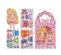 Genérico Alice and Magnetic Dresses Ups Toys | Dress Up as a Princess Magnetics Puzzle Toys, Princess Dress Up Toy, Magnetic Toy