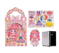 Genérico Alice and Magnetic Dresses Ups Toys | Dress Up as a Princess Magnetics Puzzle Toys, Princess Dress Up Toy, Magnetic Toy