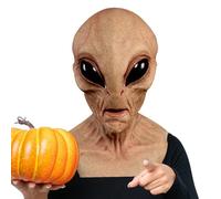 Genérico Alien Face Masque - Face for| Aliens for Adult | Horror Face Cover | Full Head Halloween Latex Headgear | Realistic Scary Masque Cosplay Accessory for Halloween, Christmas, Easter, Carnival