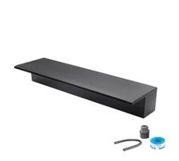 Genérico Aliviadero de Cascada de Acero Inoxidable: Salida de Agua empotrada en la Pared para estanques, Piscinas, Arroyos y Jardines. Fuente de Agua Duradera para Exteriores Que realza la estética d