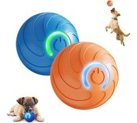 Genérico Alizure Dog Ball, Smart Jumping Ball Dog Toy, Interactive Automatic Rolling with Lights, Dogballs That Moves on Its Own, Dogballs That Moves on Its Own (Blue Orange 2 pcs)
