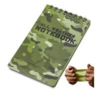 Genérico All Weather Notepad - Portable 3x5 Inches Spiral Hardcover Journaling, Waterproof Coil Journal | Notebook for Students, Work, School, College, Travel, Writing, Business, Outdoor Use