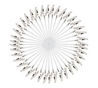 Genérico Alligator Clips for Crafts - Clip Photo Holders | 40 Pieces Long-Tailed Tight Jaw Picture Stakes | Metal Alligator Clips | for DIY Card Note Postcard Display Office Dorm Graduation