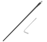 Genérico Alma de Guitarra de Metal Negro de Dos Vías con Llave, Varilla Resistente para Ajuste Profesional y Fácil Instalación sin Rebabas en Accesorios para Guitarra