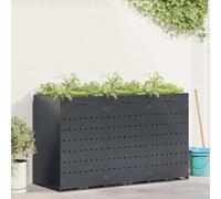 Genérico Almacenamiento de Cubos Wheelie para 3 Cubos Antracita,Casa y jardín,Productos del hogar,Accesorios para contenedores de residuos,Soportes para contenedores de residuos-3394744