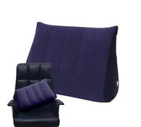 Genérico Almohada Cuña Inflable - Cojín Respaldo Triangular Acolchado para Viaje Y Hogar | Colchoneta Inclinada Anti-Reflujo Almohada Portátil para Lectura, Descanso Y Elevación Piernas