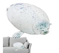 Genérico Almohada De Foca con Forma De Gota, Adorable Peluche De Foca, Almohada De Algodón para Cama, Sofá, Decoración del Hogar