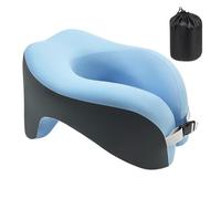 Genérico Almohada de Viaje | Almohada De Viaje Portátil para Avión | Almohadón Cervical con Memory Foam En Forma De U para Yoga Transporte Coche Camping Interioristas