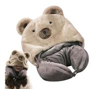 Genérico Almohada De Viaje para El Cuello con Capucha - Franela 85x150cm | Almohada Y Manta De Viajè 2 En 1 con Capucha, Cálida Y Plegable | Accesorios De Viaje Avión, Coche, Tren De Larga Distancia.