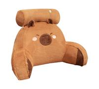 Genérico Almohada Lectura Peluche Capibara, 60X40CM Cojín Peluche Capibara Abrazars, Almohadón Lectura CAPI-bara Soporte Brazos, Almohadón Respaldo Suave Cómodo CAPI-bara