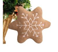 Genérico Almohada Navideña | Bonito Peluche Decorativo - Peluche De Galleta De Jengibre - para Cama, Niños, Bebé, Infantes, Decoración Interior para Vacaciones De Acción De Gracias