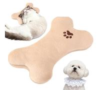 Genérico Almohada para Perro Pequeño,Lavable y Resistente a Mordidas Suave - Almohada Hueso con Soporte Cervical para Perros - para Perro Gato Mascotas Pequeñas Mordedores Agresivos Viaje Dormir