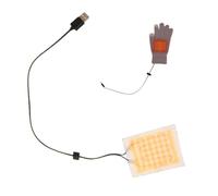 Generico Almohadilla calentada para guantes USB - Calentamiento rápido temperatura ajustable 5 V | Colchón calefactado eléctrico para guantes de exterior - Para senderismo, camping, ciclismo, lectura