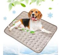 Genérico Almohadilla de RefrigeracióN PortáTil Lavable para Mascotas, Tapete de RefrigeracióN para Perros y Gatos, Tapete de Dormir para Mascotas para El Hogar y Al Aire Libre (Gris, 70 * 55cm)