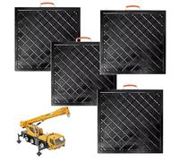 Genérico Almohadilla estabilizadora Negra - Almohadilla de Aterrizaje portátil irrompible de Alta Densidad para Gatos hidráulicos - Almohadillas estabilizadoras Extra Gruesas y Resistentes para grúa