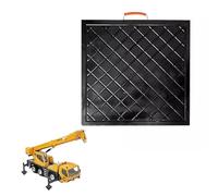 Genérico Almohadilla estabilizadora Negra - Almohadilla de Aterrizaje portátil irrompible de Alta Densidad para Gatos hidráulicos - Almohadillas estabilizadoras Extra Gruesas y Resistentes para grúa