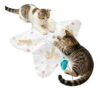 Generico Almohadilla giratoria para gatos de 3 modos | Touch-Activated Hiding Game Mat | 1200 mAh Rechargeable Self-Play Teaser | Indoor Pet Entertainment For Cats Dogs