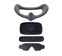 Genérico Almohadilla Ocular De Silicona, Compatible Con DJI, Goggles 3 | Set de silicona: 1 almohadilla facial, 1 soporte frontal, 1 soporte trasero, 1 cubierta de lente(Pink)