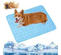 Genérico Almohadilla Refrescante para Perros,Almohadilla Refrescante PortáTil para Mascotas,Antideslizantes Y Lavables,para Perros Y Gatos,Ideal para Jaulas,SofáS Y Coches (XL-Azul)