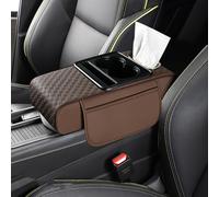 Genérico Almohadilla reposabrazos paraAston Martin Valkyrie 2010-2026, Funda reposabrazos Espuma viscoelástica con portavasos, Cuero Transpirable, Antideslizante, para Todo Coche.