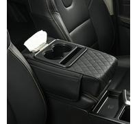 Genérico Almohadilla reposabrazos paraAston Martin Valkyrie 2010-2026, Funda reposabrazos Espuma viscoelástica con portavasos, Cuero Transpirable, Antideslizante, para Todo Coche.