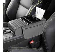 Genérico Almohadilla reposabrazos paraAston Martin Valkyrie 2010-2026, Funda reposabrazos Espuma viscoelástica con portavasos, Cuero Transpirable, Antideslizante, para Todo Coche.