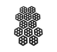 Genérico Almohadilla Tracción Surf - 13,5 cm Pad Hexagonal | Almohadillas Surf EVA - Set 12 Piezas Antideslizante para Tablas Surfs, Kayaks, Monopatines, Playa, Mar, Deportes Acuáticos, Fitness,