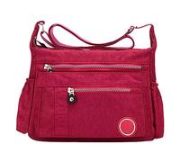 Genérico Almuerzo Aislamiento Niño Elegante Ligero Casual Hombro Bolso Libro Mano Para Tamaño Medio Pequeño, rojo, Talla única