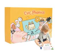 Genérico Alphabet Writing Practice Book - Erasable Pen Control Learning Workbook for Kids Educational Handwriting Toy for Boys and Girls, Early Writing Skill Development Book for Preschool, 9.49in