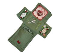 Genérico Altarcito Portátil Católico,Santuario de Bolsillos Bordados,Decoración Cristiana De Tela Para Hogar E Iglesia | Regalo Para Mujeres Y Adolescentes En