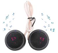 Genérico Altavoces para Camiones - Cúpula De Altavoces De Alta Eficiencia Tweeter De 500 W - Bocina De Altavoz para Piezas De Automóvil, 2 Piezas Negras para Una Gran Experiencia Musical