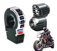 Genérico Altavoces para Moto Amplificador inalámbrico con Carga de teléfono | Altavoz impermeable para Moto, para ciclismo, Scooter, bicicleta, coche, ciclismo, automóvil, adulto