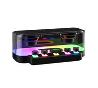 Generico Altavoz inalámbrico, Punk RGB Lighting, 7,87 x 4,53 x 3,15 pulgadas, Loud Volume Player, Mechanical Music Device, Home Decor Accent, for Kitchen Office Use, Indoor Sound System, Black ABS