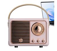 Genérico Altavoz Inalámbrico Retro, Accesorios Retro para Escritorio de Oficina, Altavoz Inalámbrico Antiguo Decoración de Escritorio, para Adolescentes Adultos Mayor Oficina Casa Dormitorio Cocina