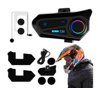 Generico Altavoz Para Casco De Moto - ABS 500mAh | Auricular Z20 Impermeable IPX6 | Comunicación De Audio Inalámbrico Con Carga Type-C | Auriculares Para Conducir, Llamadas In, Música