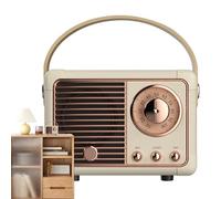 Genérico Altavoz Vintage,Bonito y Portátil para Decoración Retro del Hogar,Altavoz Decorativo para Exteriores y Dormitorio - para Hogar Oficina Dormitorio Cocina Fiesta Exterior Senderismo