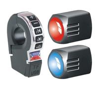 Genérico Altoparlante Stereo per Moto 12-24V -, Caricabatterie USB E | | audio impermeabile per manubrio con interruttore dedicato, connettività , riproduzione da scheda TF e
